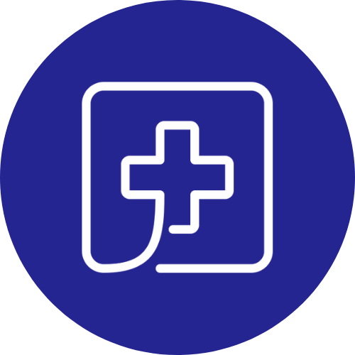 Cartoon hospital icon