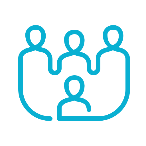 Cartoon group of people