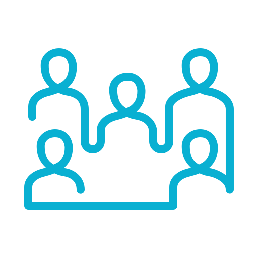 Cartoon group of people